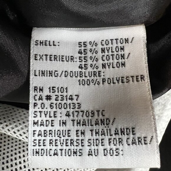 Talbots Jacket Women Sz Medium Black Full Zip Hooded Mesh Lined Fall Spring Coat - Picture 7 of 13